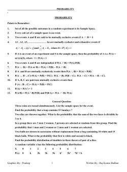 Points to Remember