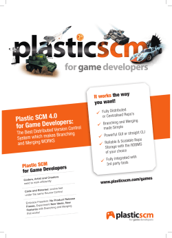 Plastic SCM 4.0 for Game Developers: