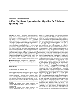 A Fast Distributed Approximation Algorithm for Minimum Spanning