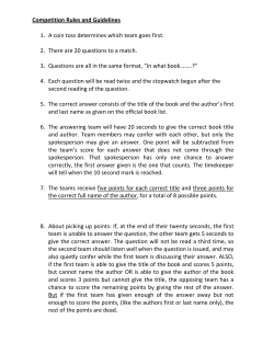 Rules - Canton Free Library