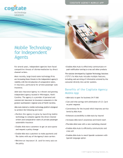 Mobile Technology for Independent Agents