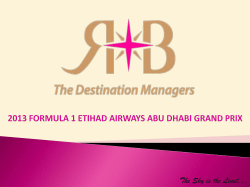 2013 FORMULA 1 ETIHAD AIRWAYS ABU DHABI