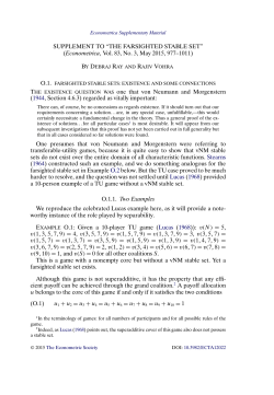 Supplement to "The Farsighted Stable Set"