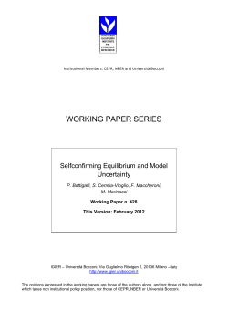 Selfconfirming Equilibrium and Model Uncertainty