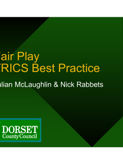 Fair Play TRICS Best Practice