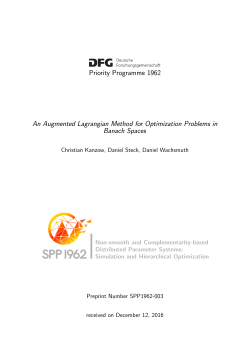 An Augmented Lagrangian Method for Optimization