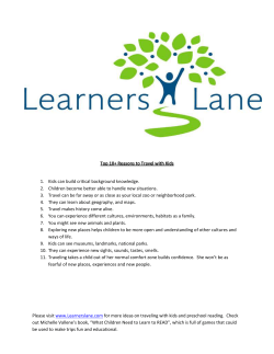 Top 10+ Reasons to Travel with Kids