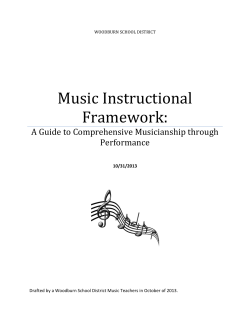 Music Instructional Framework