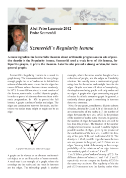 Szemer&eacute;di`s Regularity lemma