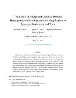 The Effects of Foreign and Domestic Demand Heterogeneity on Firm