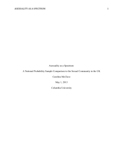Asexuality as a Spectrum - Academic Commons