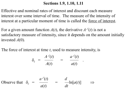 force of interest