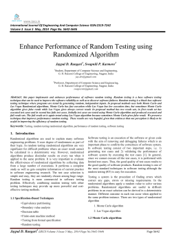 Enhance Performance of Random Testing using Randomized