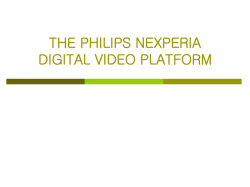 the phlips nexperia digital video platform