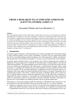 FROM A RESEARCH TO AN INDUSTRY