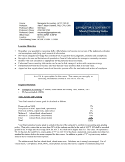 Chapter 2 – Building Blocks of Managerial Accounting