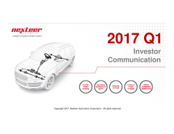2017 Q1 - Nexteer