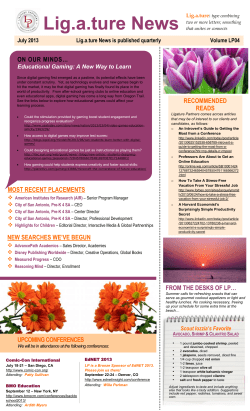 LP Newsletter LP04 &ndash; 2013 Q2