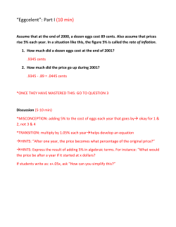 Assume that at the end of 2000, a dozen eggs cost 89