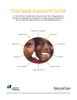 Child Needs Assessment Tool Kit