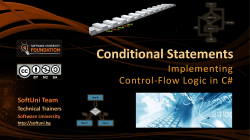 Conditional Statements