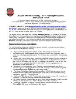 Rogers Hometown Hockey Tour is Heading to Nanaimo, February