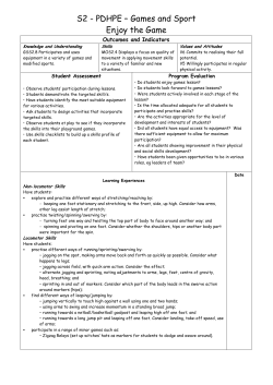 Enjoy the game - nswcurriculumsupport