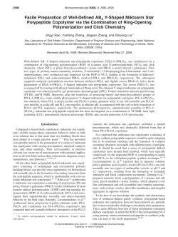 Facile Preparation of Well-Defined AB2 Y
