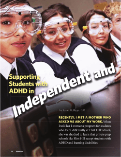 Supporting Students with ADHD in