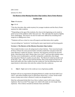 Mystery of the Missing Cookies