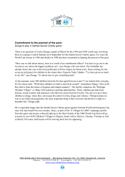 Dunga to play in Samba Soccer Charity game [WORD doc, KB 111]