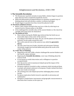 Ch. 22 Enlightenment and Revolution