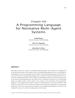 A Programming Language for Normative Multi