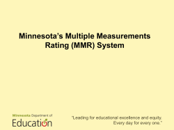 Minnesota`s Accountability System