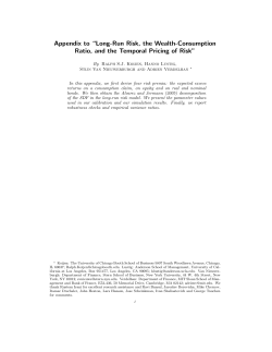 Appendix to &ldquo;Long-Run Risk, the Wealth