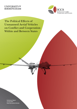 The Political Effects of Unmanned Aerial Vehicles on Conflict and