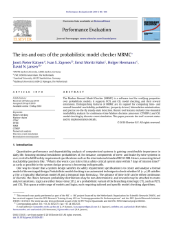 The ins and outs of the probabilistic model checker MRMC