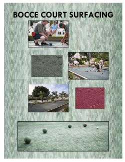 Bocce Court Surfaces