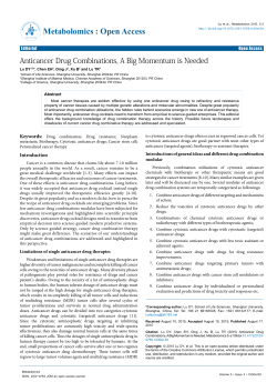 Anticancer Drug Combinations, A Big Momentum is Needed
