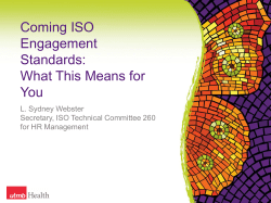ISO Technical Committee on Human Resource Management