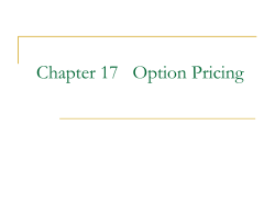 Chapter 17 Option Pricing