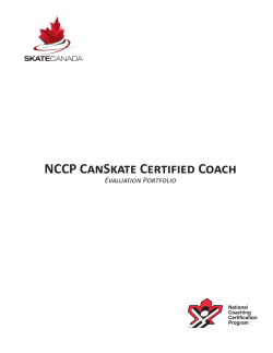 NCCP CanSkate Certified Coach