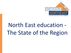North East education - The State of the Region