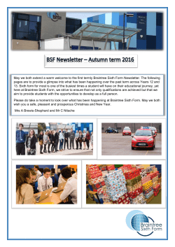 May we both extend a warm welcome to the first termly Braintree