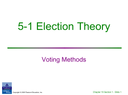 1-Voting Methods