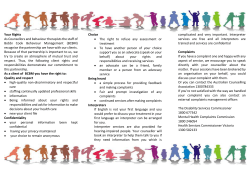BCBM Your rights and resposnsibilites
