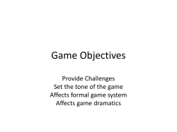 Game Objectives