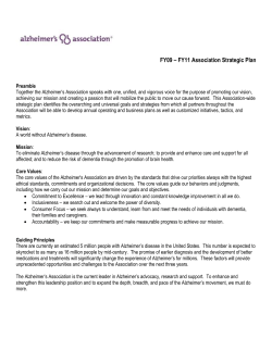 FY09 &ndash; FY11 Association Strategic Plan Preamble Together the