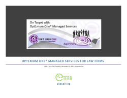 opt1mum one&reg; managed services for law firms