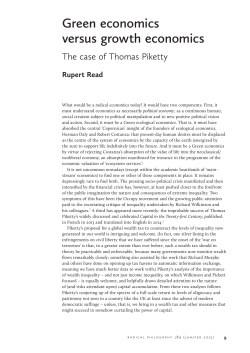 Green economics versus growth economics